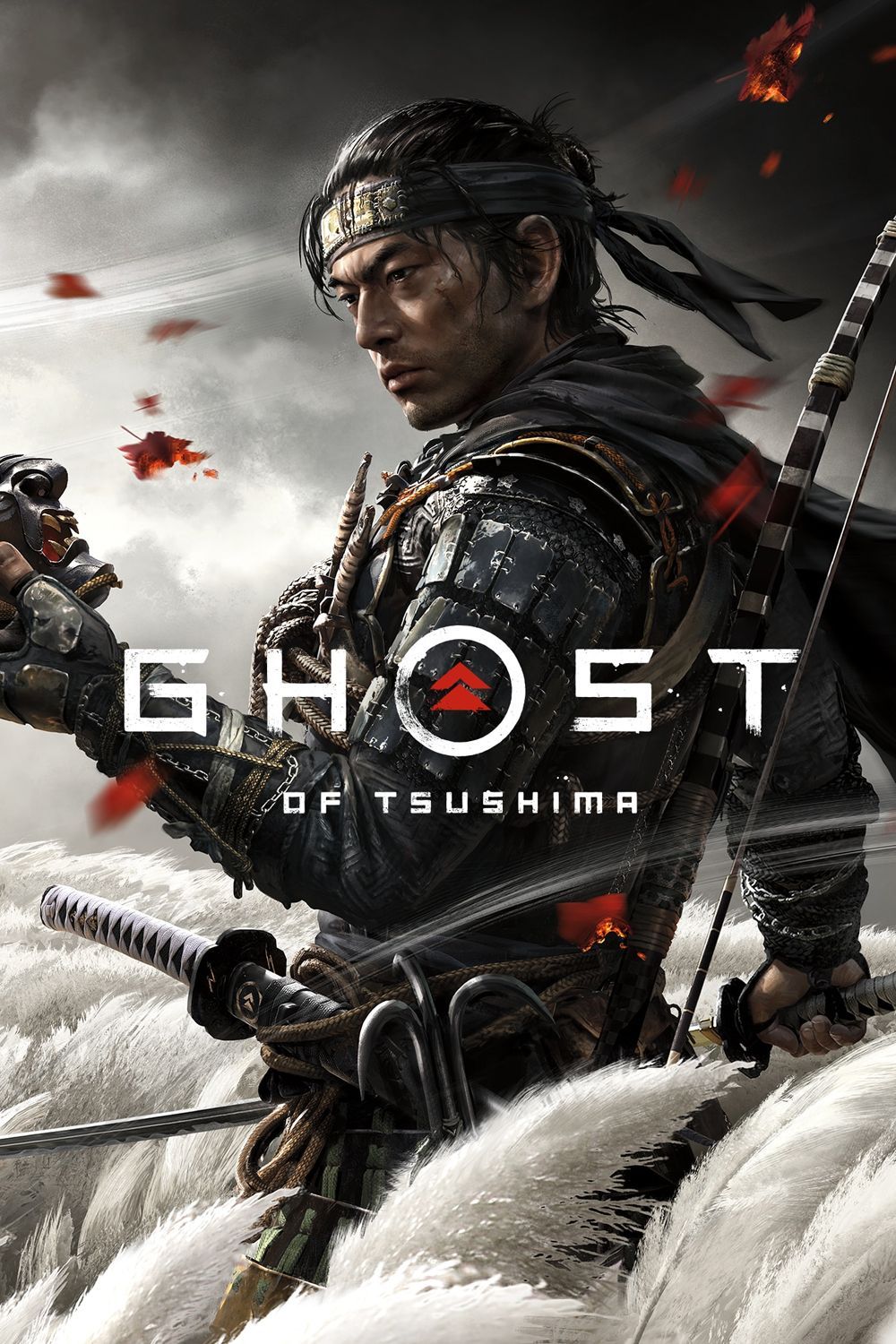 cover photo of Ghost of Tsushima, featuring main character Jin Sakai in samurai armor.