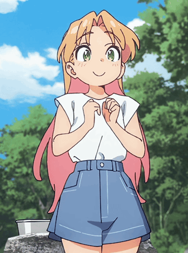 animation of Ruri hopping in place