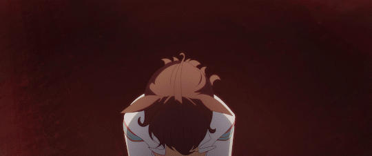 gif of agnes tachyon rising up to the POV of the camera, yapping and looking crazed